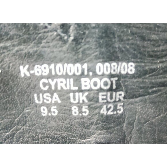 Red Tape Cyril Chukka Boots Men's Size 9.5 Nubuck Leather Black - Picture 7 of 9